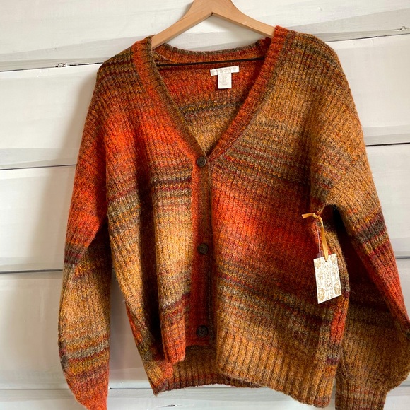 Christian Siriano | Sweaters | Christian Siriano Space Dyed Button Cardigan  | Poshmark